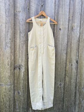 BEATON LINEN pocket jumpsuit neutral XS